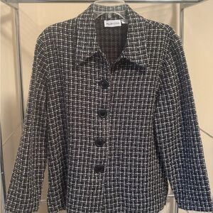 Apparenza Black and White Checkered Blazer